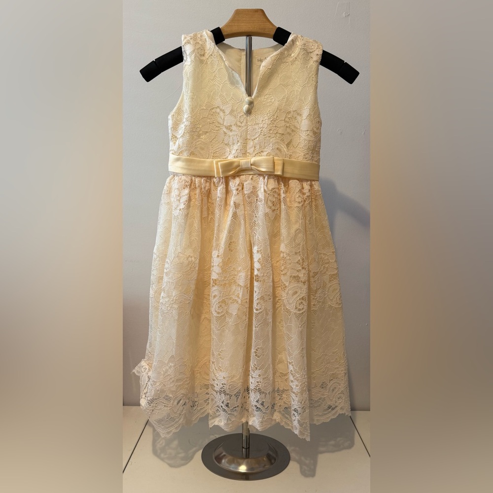 Elegant Cream Kids Dress